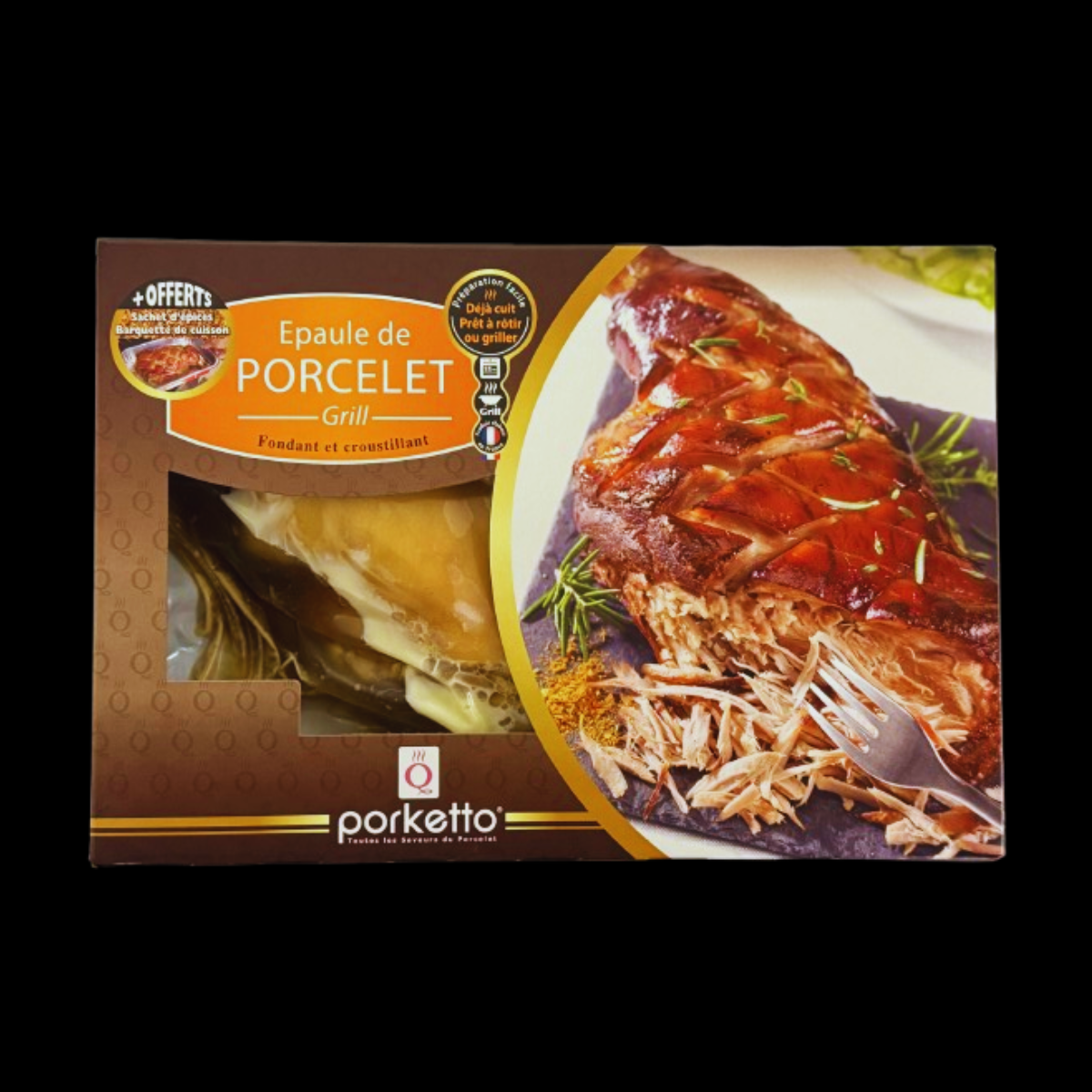 Épaule de Porcelet Grill – Déjà Cuite à Réchauffer ±1,4kg