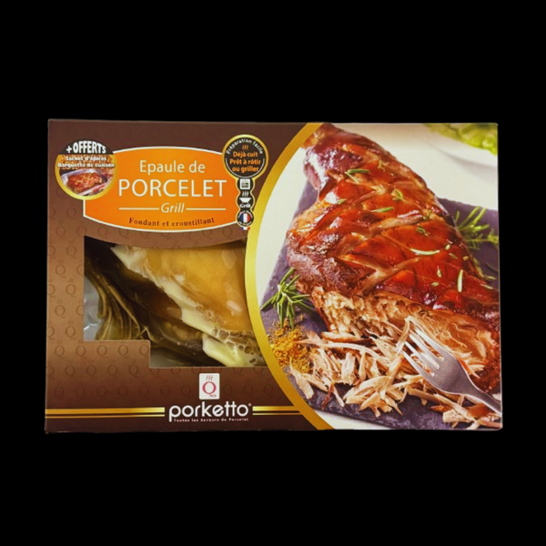 Épaule de Porcelet Grill – Déjà Cuite à Réchauffer ±1,4kg
