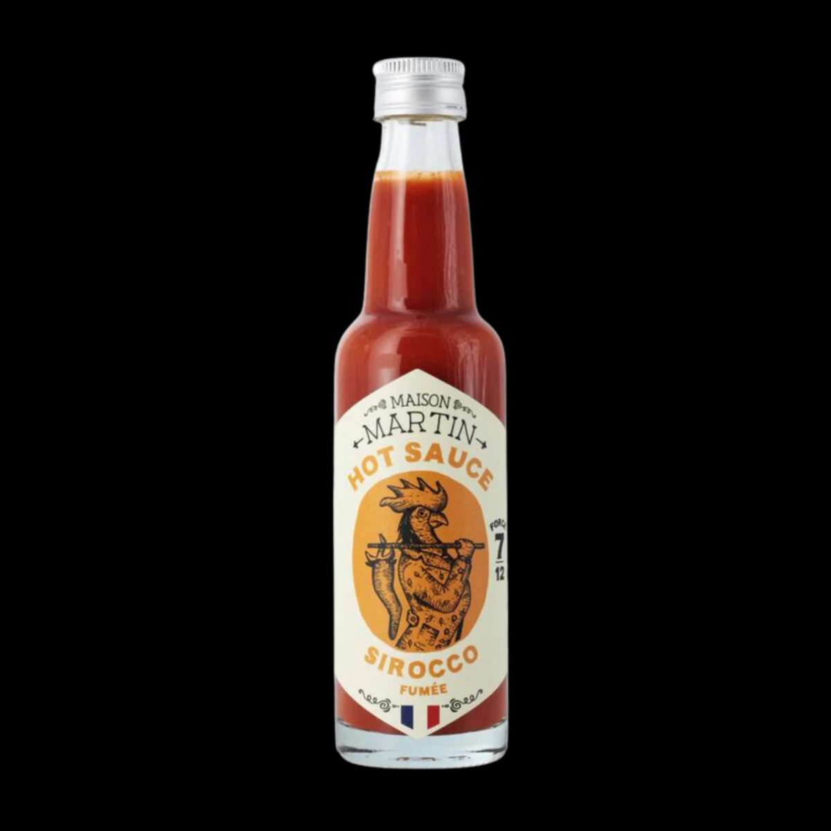 Sauce piquante Sirocco fumée et épicée - Piment français - Force 7/12 - 100g