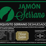 Jambon Serrano 12-16 mois s/os ±3,5kg - Marbled Beef