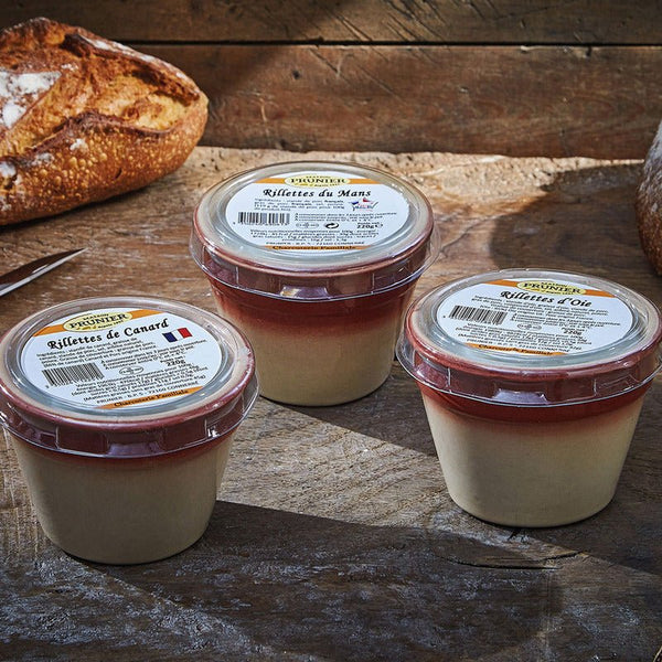 Rillette d'oie 91% pot grès 220g - Marbled Beef