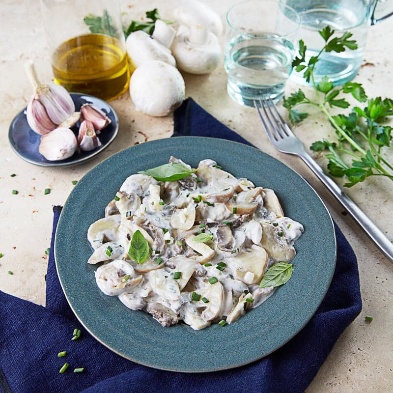 Salade de champignons aux fines herbes - Marbled Beef