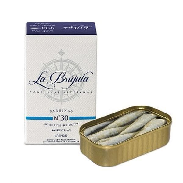 Sardinillas Petites Sardines à l'huile d'olive 12/15 La Brujula 115 gr.