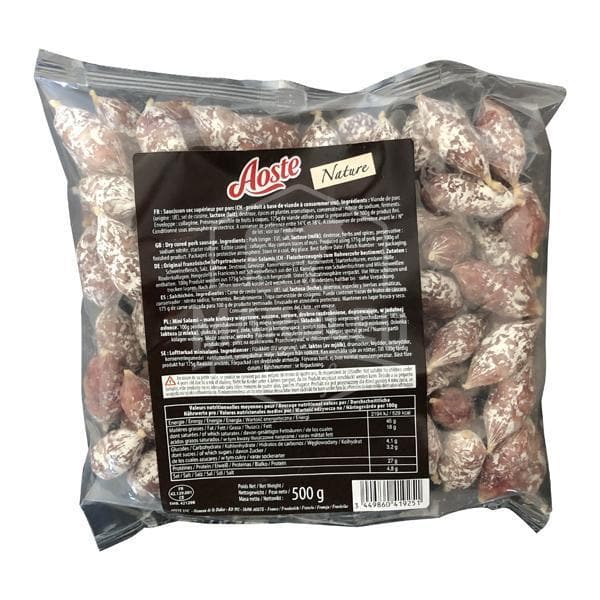 Saucisson bouchée nature Aoste 500g - Marbled Beef