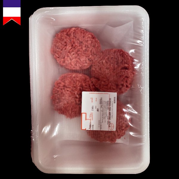 Steak Haché Rond Façon Bouchère 100% Pur Boeuf 150g x8 - Marbled Beef